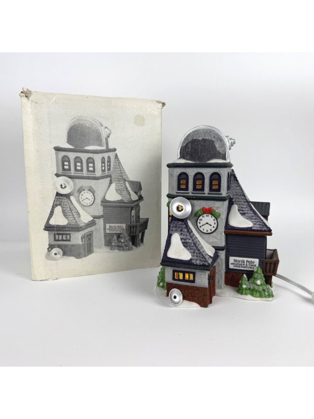 Department 56 North Pole Series Weather and Time Observatory #56385